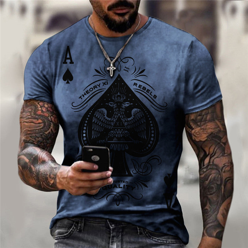 Spades AT Shirt Men's Casual Streetwear