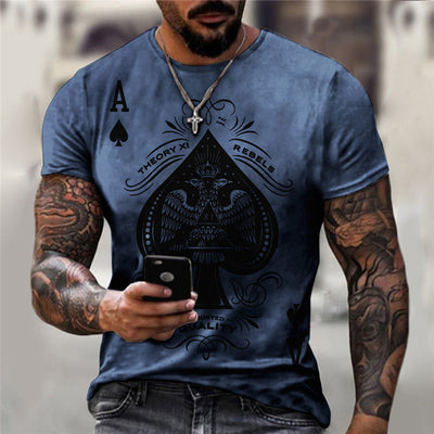 Spades AT Shirt Men's Casual Streetwear